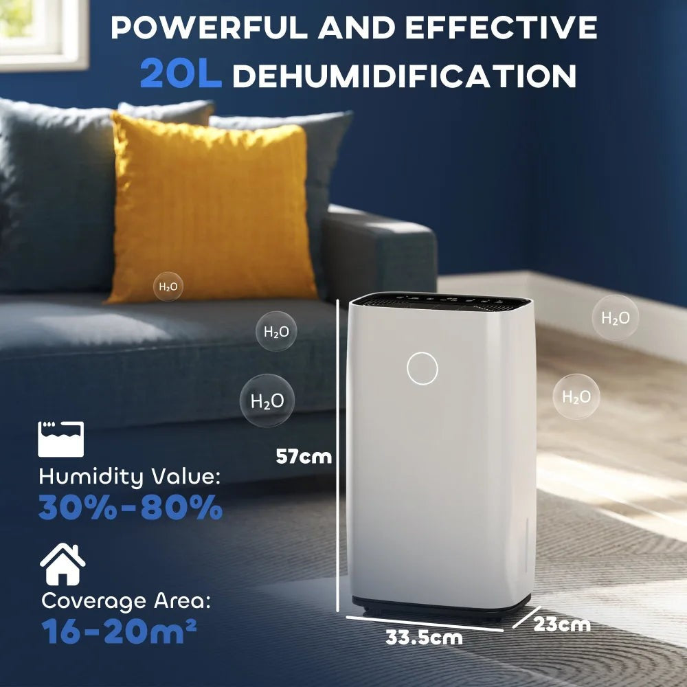 Dehumidifier –  20L/Day, 24H Timer | Keep Home Fresh - Image 5