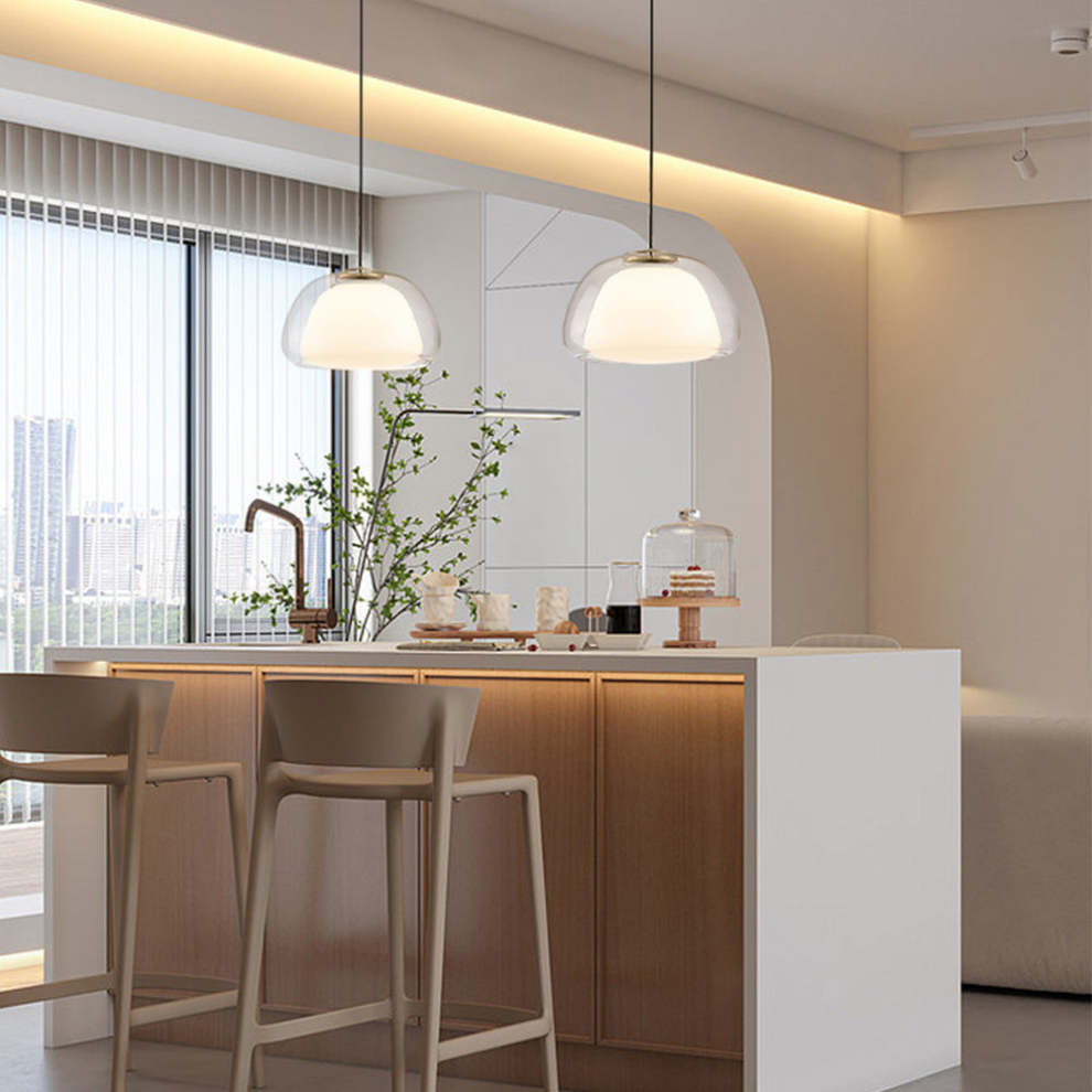 Pendant Light Milk Glass - TURBAN | Elegant Lighting