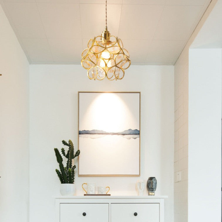 Pendant Light Glass Floral - TREXON | Modern Elegance