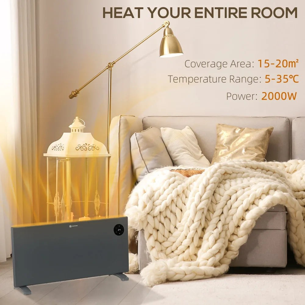 Electric Heater – 2000W Grey | Warm Your Space Fast - Image 5
