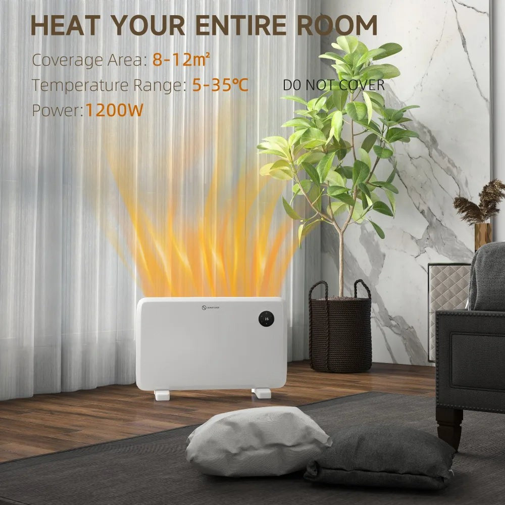 Electric Heater - 1200W White | Efficient Home Warming - Image 5