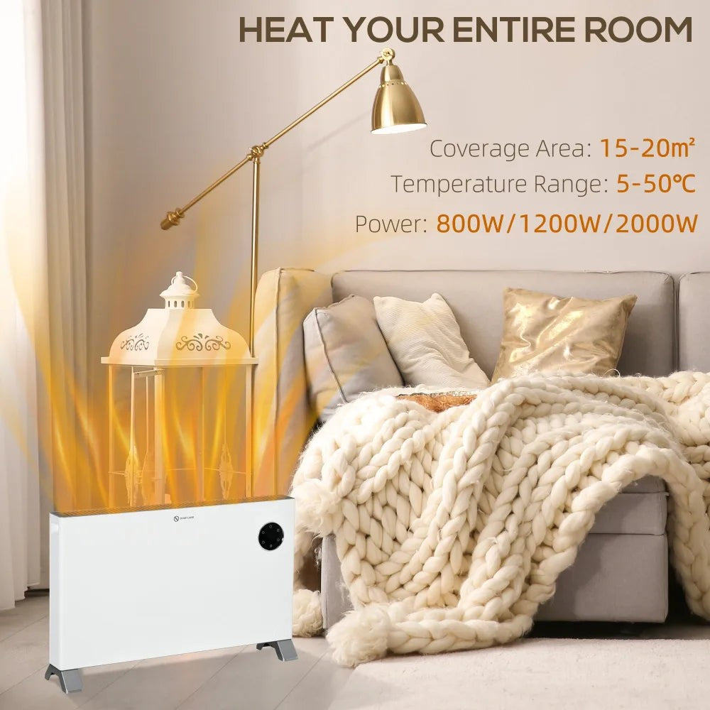 Electric Heater – White, 2000W | Warm Your Room Instantly - Image 5