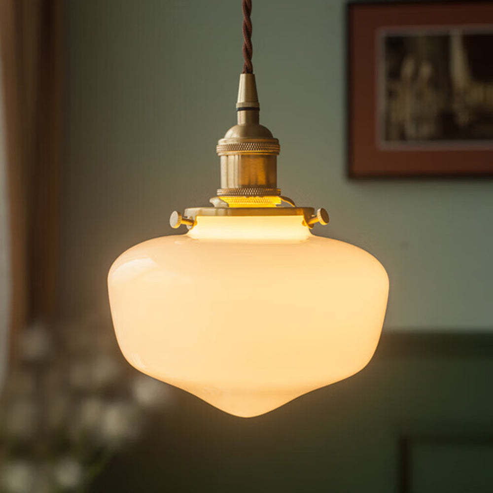 Pendant Light Brass Glass - STASIS | Elegant Glow