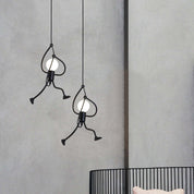Pendant Light Retro Iron Man Black - SPICAX | Nostalgic Charm