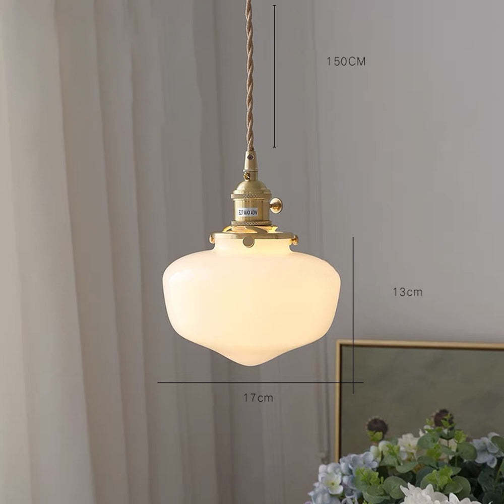 Pendant Light Brass Glass - STASIS | Elegant Glow