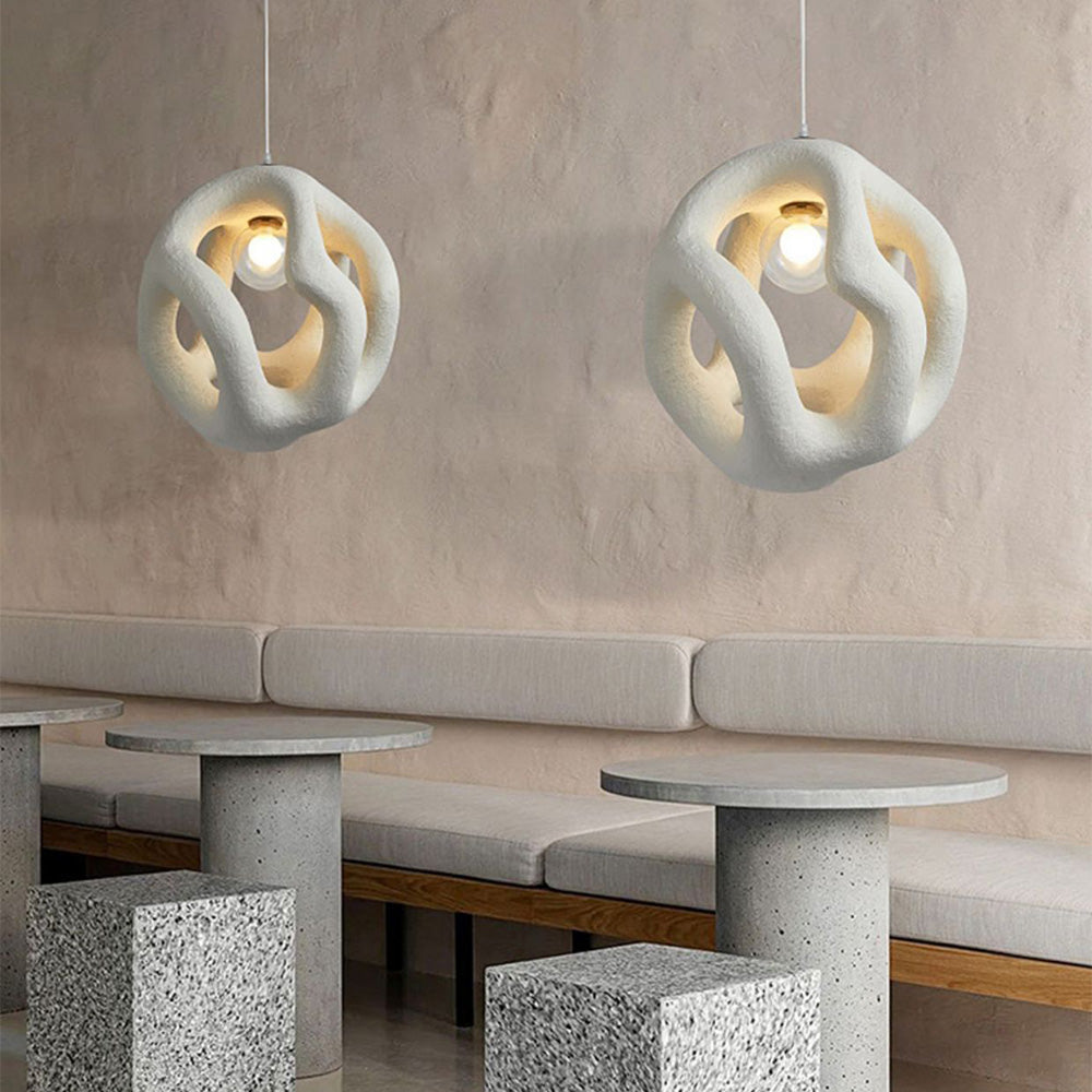 Pendant Light White Minimalist - RUBIXA | Serenity