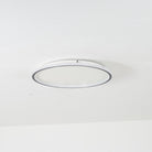 Quinn Plafonnier Rond Moderne, Métal/Silicone, Blanc/Noir, Salon