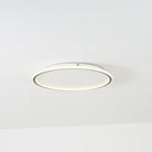 Quinn Plafonnier Rond Moderne, Métal/Silicone, Blanc/Noir, Salon