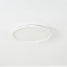 Quinn Plafonnier Rond Moderne, Métal/Silicone, Blanc/Noir, Salon