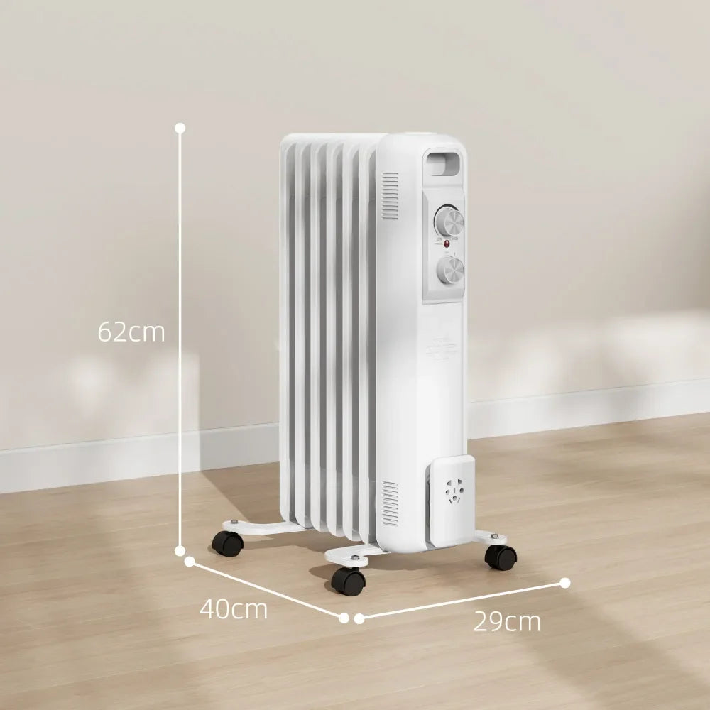 Oil-Filled Radiator – 7 Fin, 1500W | Heats Rooms Up To 20m² - Image 5