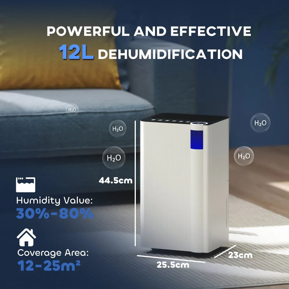 Dehumidifier – 12L, 2L Tank | Home Humidity Control - Image 5