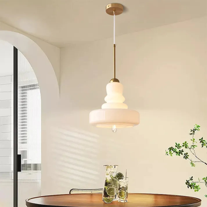 Pendant Light Glass Iron Bauhaus - MIRAGE | Elegance
