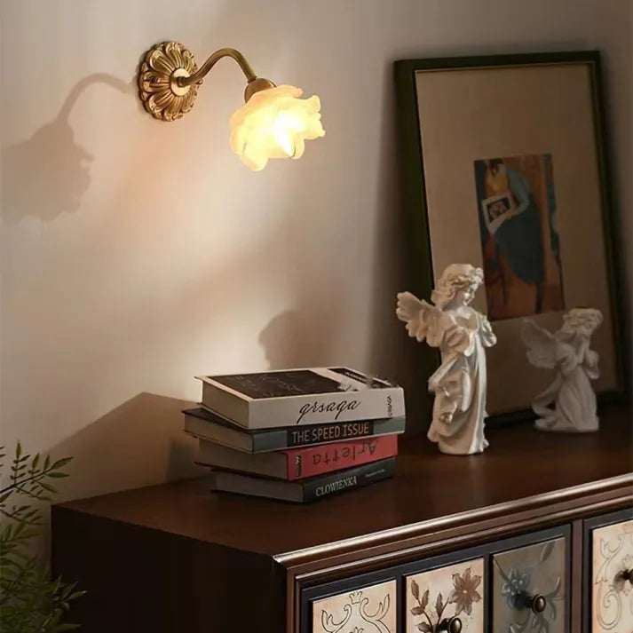 Wall Light Vintage Copper Floral - ACRONX | Elegant Glow