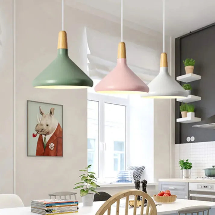 Pendant Light Metal Wood - STRYXA | Modern Style