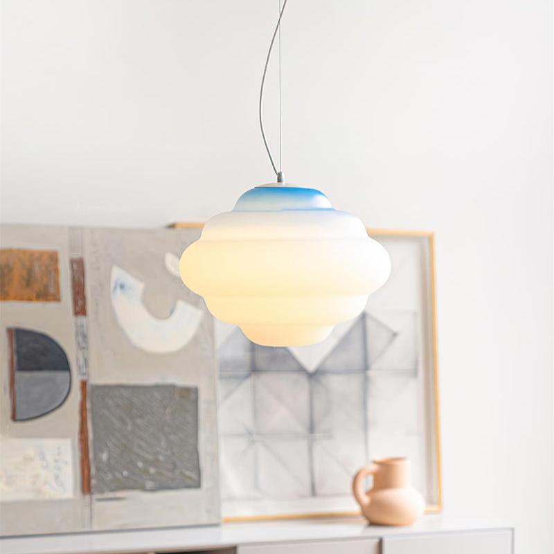 Pendant Light Frosted Glass Gradient - TYRUSX | Serene Lighting