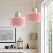 Pendant Light Glass Pink - MINOSX | Elegant Lighting