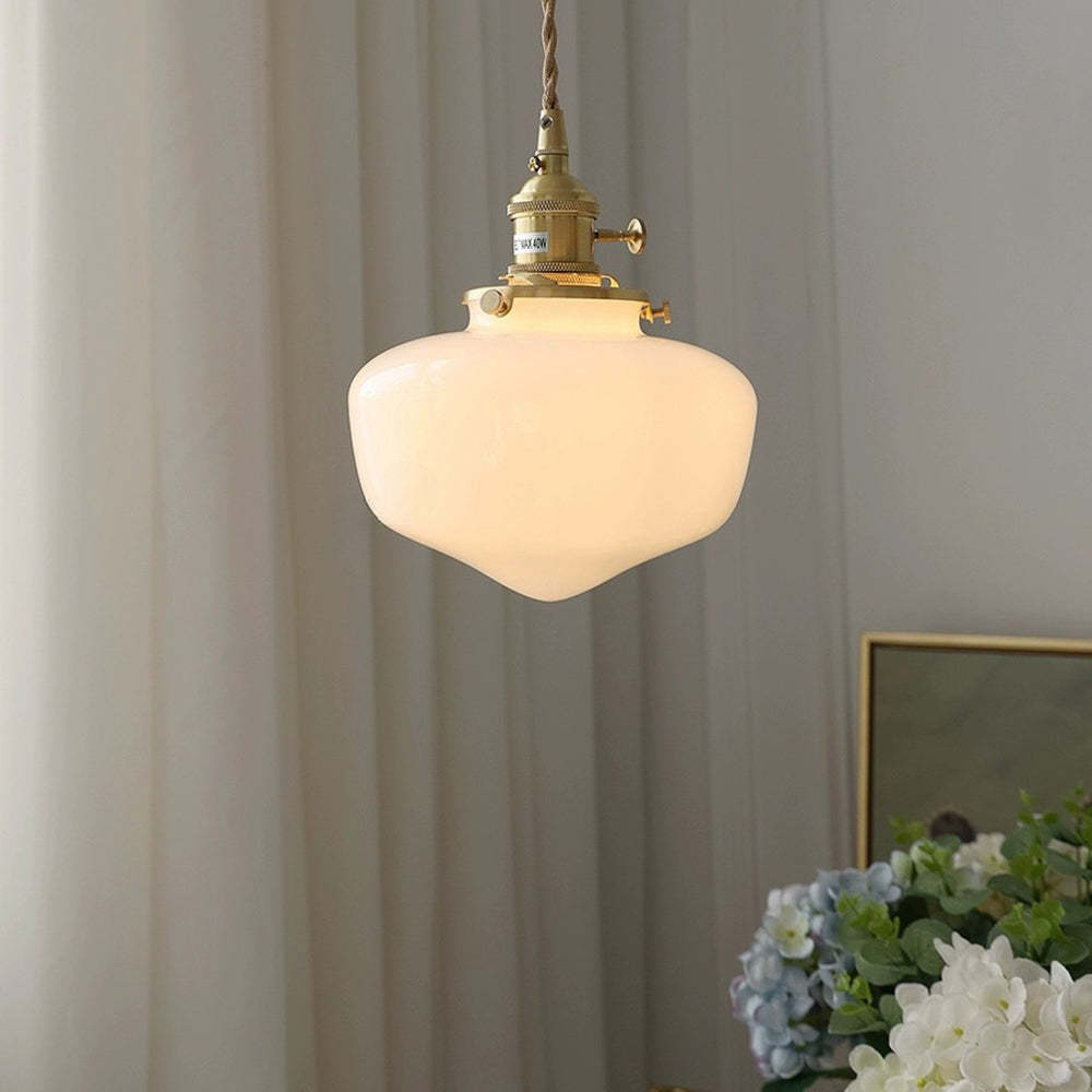 Pendant Light Brass Glass - STASIS | Elegant Glow