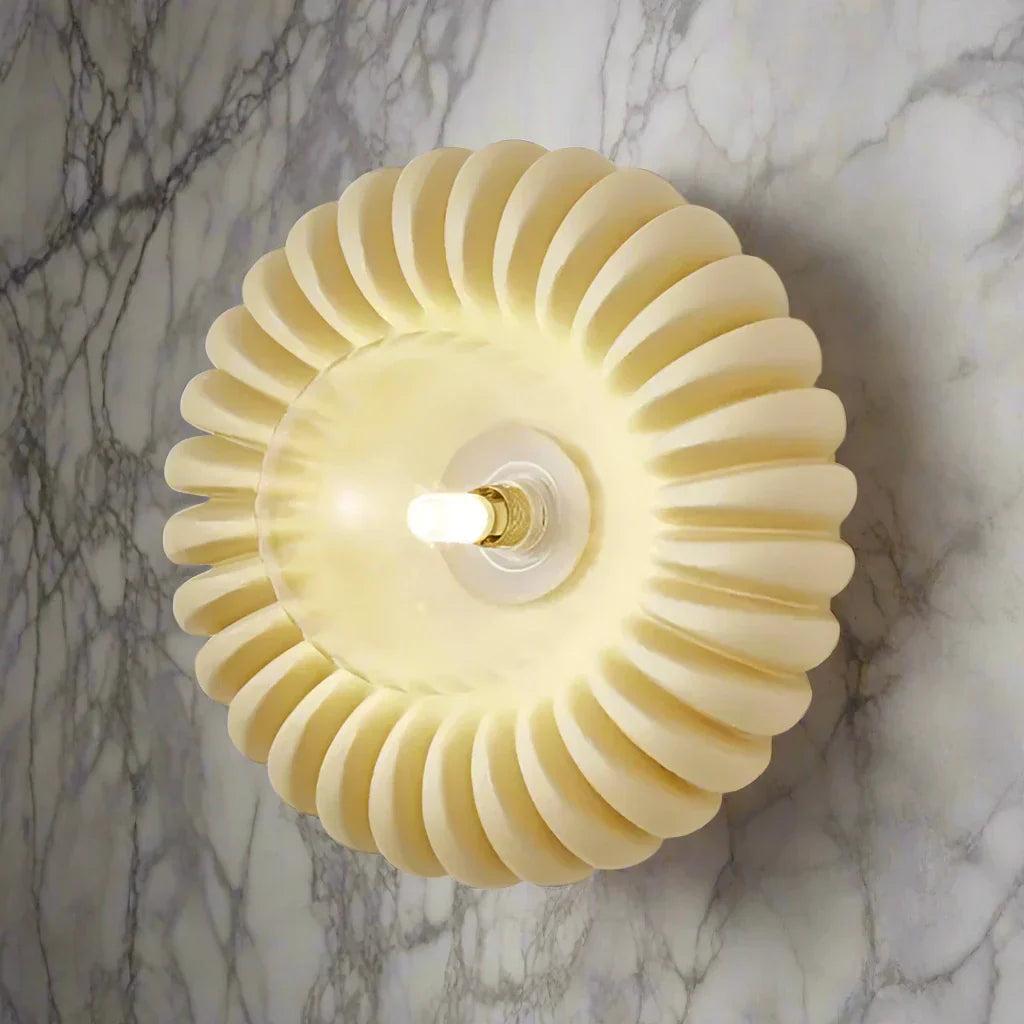 Wall Light Resin Beige - CRYSTAL | Serene Light