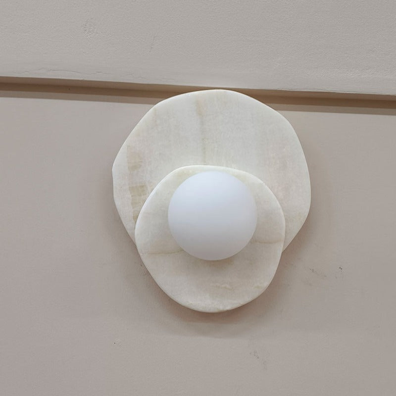 Meza Français LED Roche Verre Intérieur Applique Murale Salon