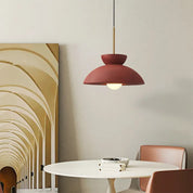 Pendant Light Green Metal - SYNAXE | Dining Ambiance