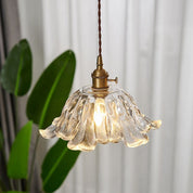 Pendant Light Gold Flower Glass - ZOSMAX | Elegant Glow