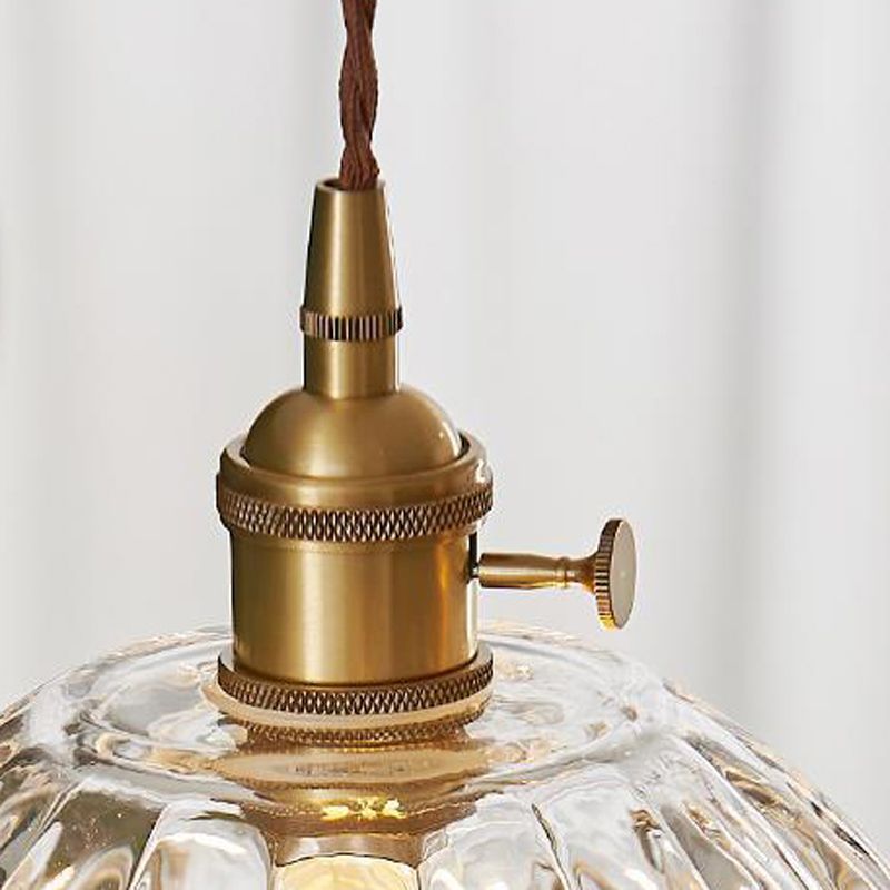Pendant Light Gold Flower Glass - ZOSMAX | Elegant Glow
