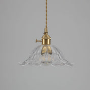 Pendant Light Gold Flower Glass - ZOSMAX | Elegant Glow