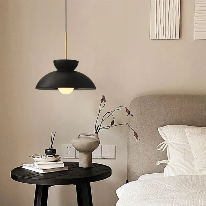 Pendant Light Green Metal - SYNAXE | Dining Ambiance