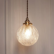 Pendant Light Smoke Gray Glass - POYNTX | Colonial Elegance