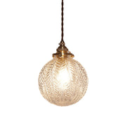 Pendant Light Smoke Gray Glass - POYNTX | Colonial Elegance