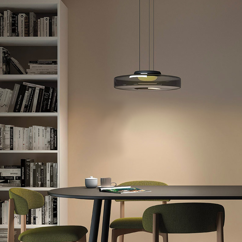 Pendant Light Smoke Grey Glass - TORSUS | Elegant Design
