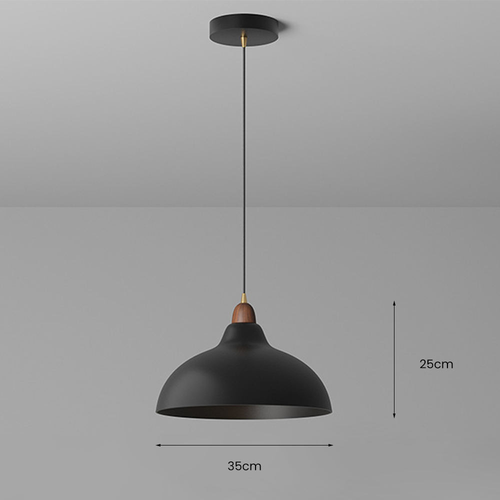 Pendant Light Wood Metal - SOLTIS | Warm Ambiance
