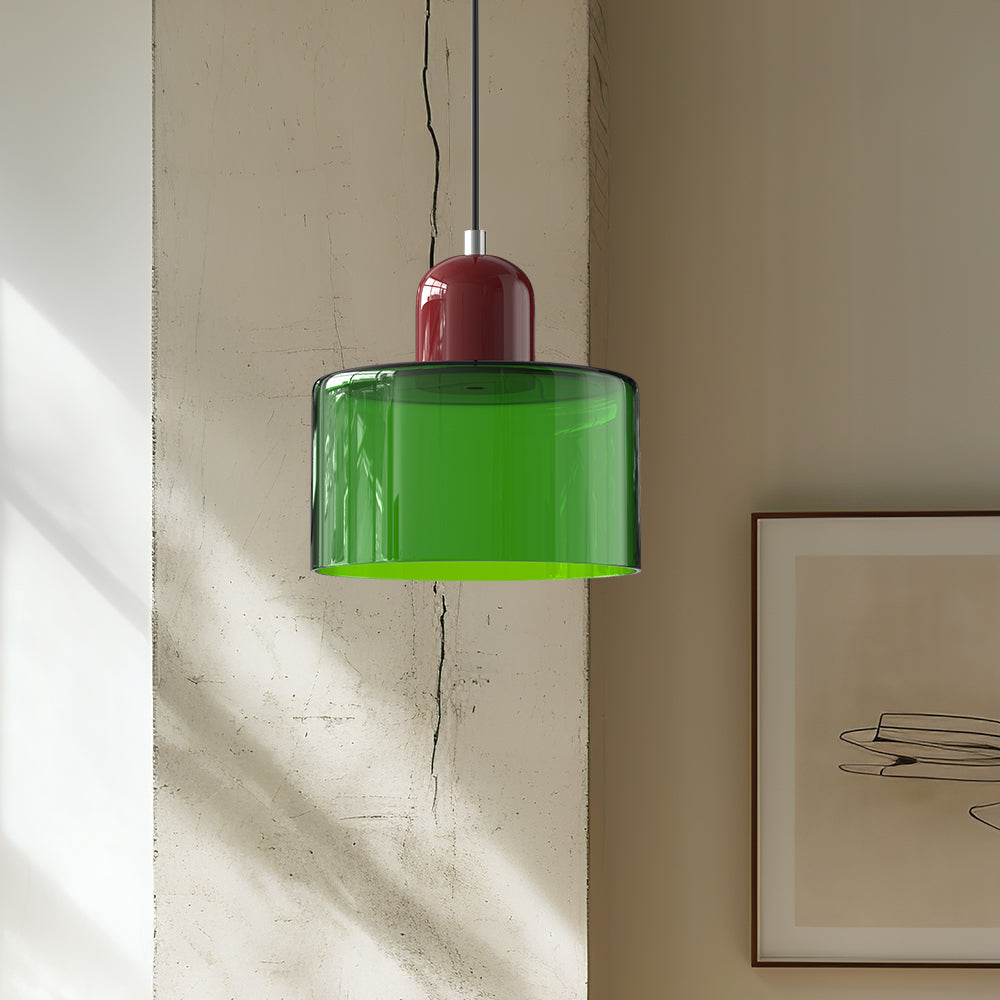 Pendant Light Glass Pink - MINOSX | Elegant Lighting