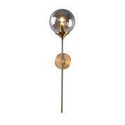 Wall Light Smoked Glass Gold - NIMBEX | Ambient Lighting