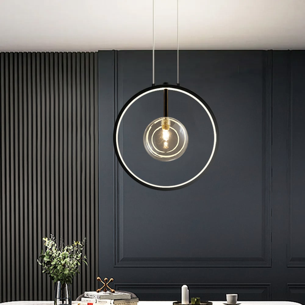 Pendant Light Black Glass - NEVOXX | Chic Industrial