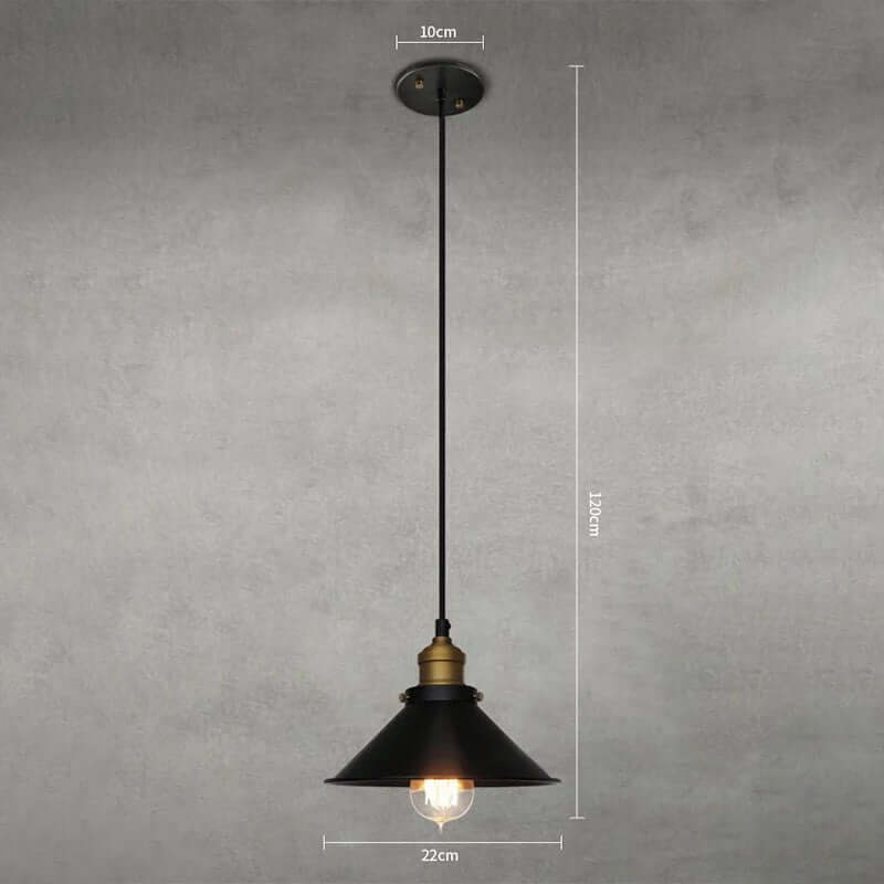 Pendant Light Brass Cone - PRIMEX | Warm Glow