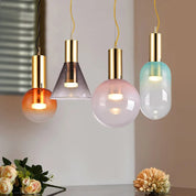 Pendant Light Glass Gold - ZIRCON | Sophistication