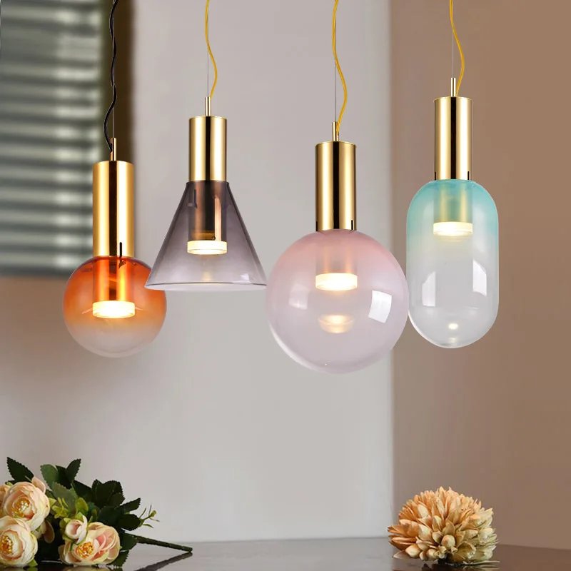Pendant Light Glass Gold - ZIRCON | Sophistication