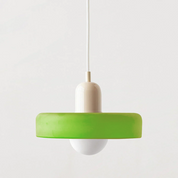 Pendant Light Green Glass Red - MODUSX | Bauhaus Style