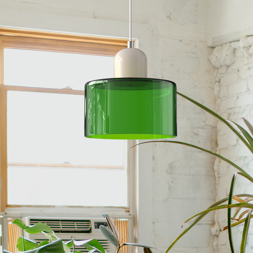 Pendant Light Glass Pink - MINOSX | Elegant Lighting