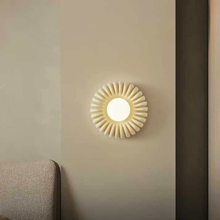 Wall Light Resin Beige - CRYSTAL | Serene Light