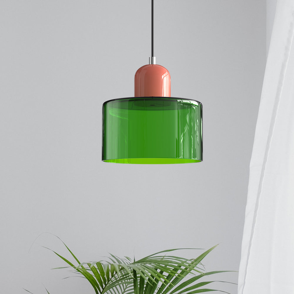 Pendant Light Glass Pink - MINOSX | Elegant Lighting