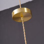Pendant Light Green Glass Brass - SENZOR | Elegant Ambiance