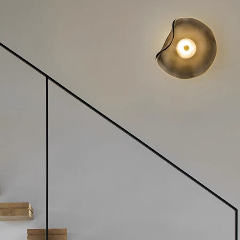 Wall Light Amber Glass - CRUXIS | Modern Luxury