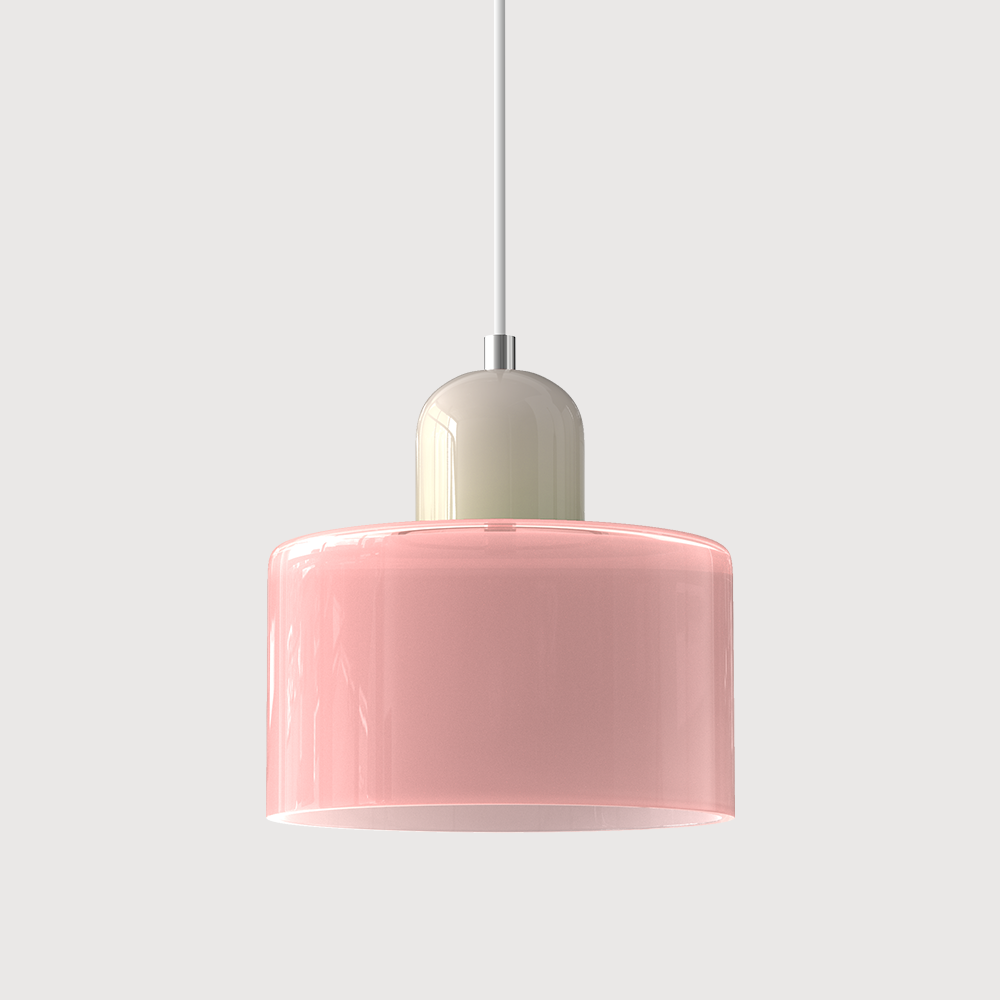 Pendant Light Glass Pink - MINOSX | Elegant Lighting