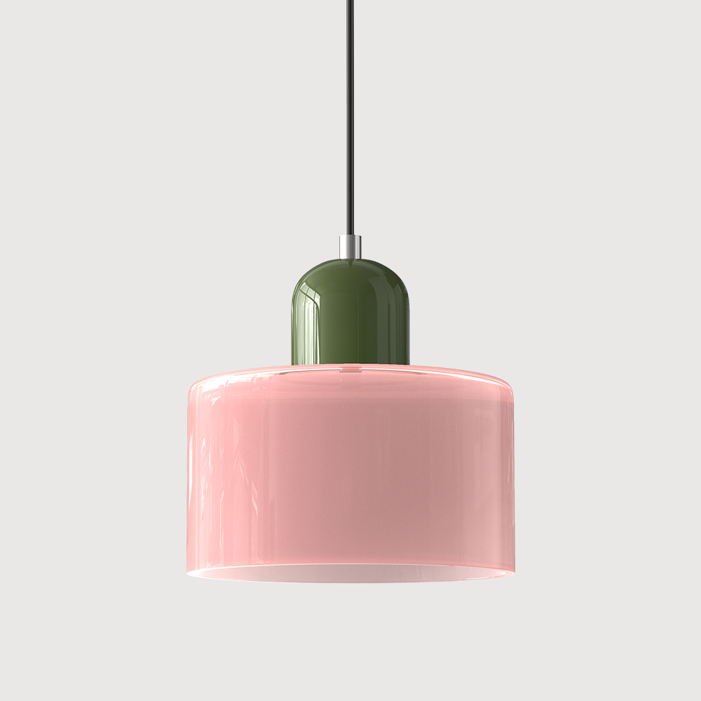 Pendant Light Glass Pink - MINOSX | Elegant Lighting