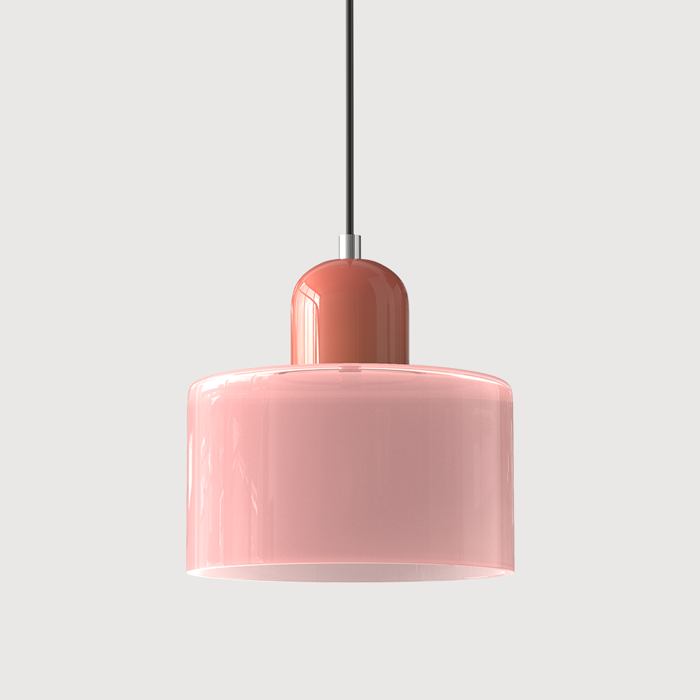 Pendant Light Glass Pink - MINOSX | Elegant Lighting