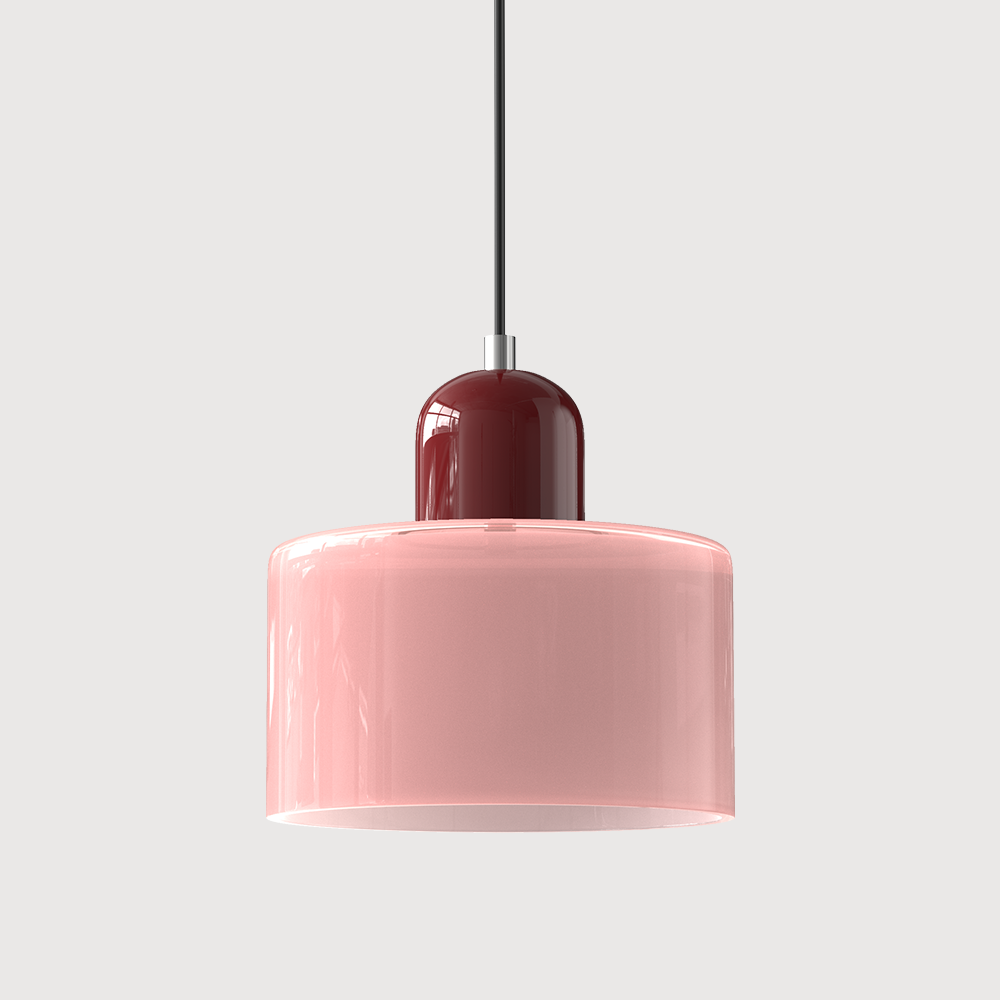 Pendant Light Glass Pink - MINOSX | Elegant Lighting