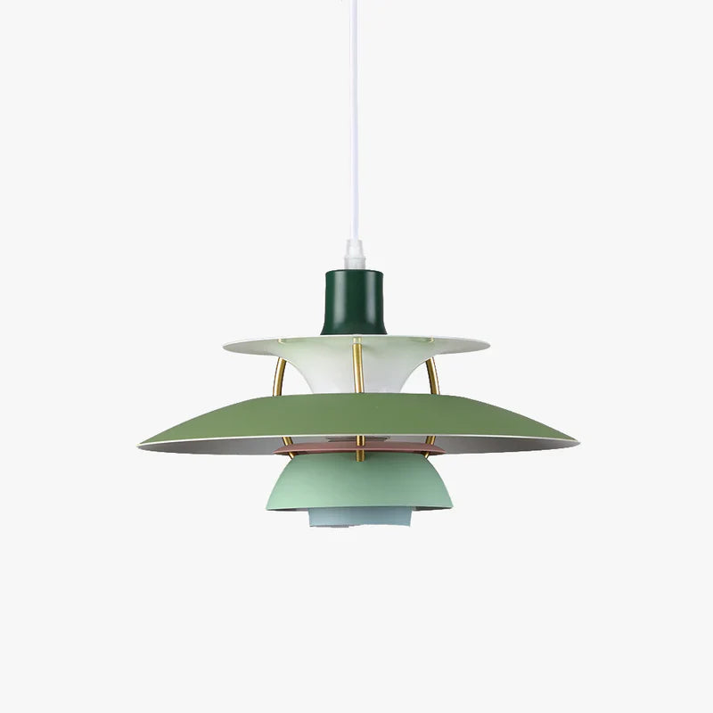 Pendant Light Green LED - TELOSX | Warm Ambiance