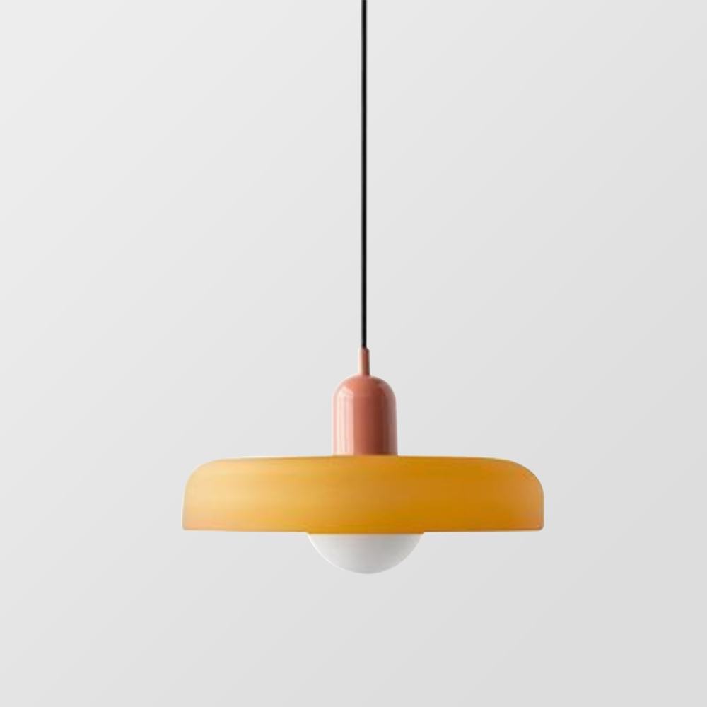 Pendant Light Green Glass Red - MODUSX | Bauhaus Style